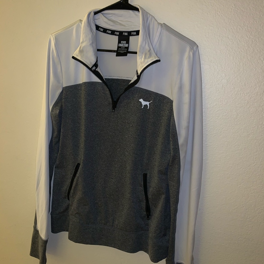 Pink 3/4 Zip Sweatshirt